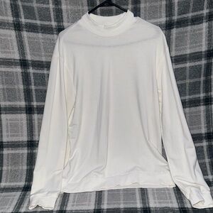 White plain sweater and crewneck.